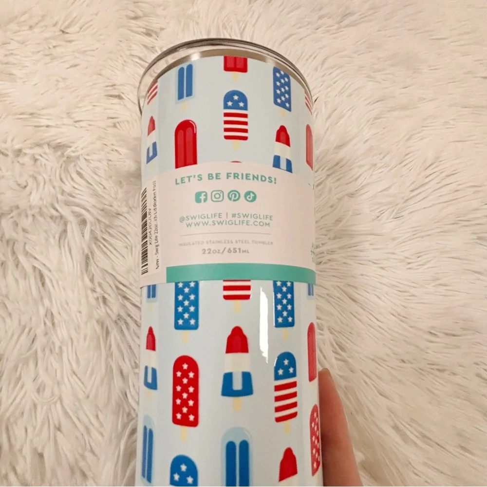 Swig Life 22 oz Tumbler | Insulated Stainless Steel Travel‎ Tumbler | Rocket Pop